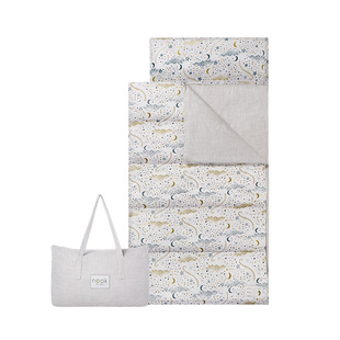 Nest Designs婴儿竹棉盖被幼儿园床品一体式儿童盖毯枕头三件套