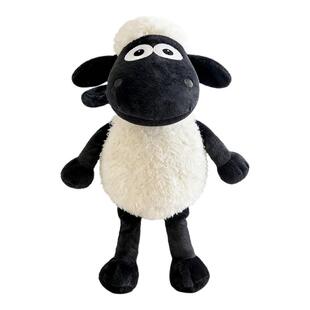 肖恩小羊毛绒玩具可爱绵羊公仔抱枕安抚布娃娃男女孩哄睡玩偶床上