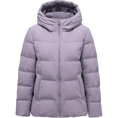 坦博尔中老年羽绒服女短款连帽