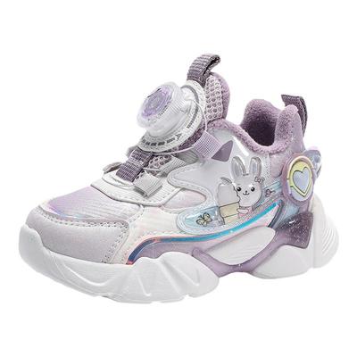 班纳米菲女童加绒纽扣运动鞋