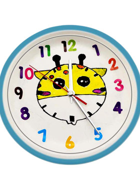 幼儿园自制钟表DIY彩绘材料