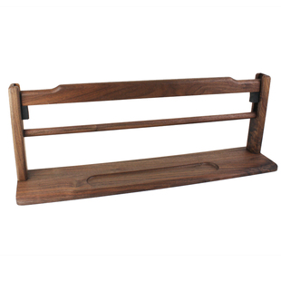 黑胡桃木实木制百米长卷宣纸支架书法国画专用练习收纳架燕尾榫卯