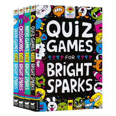 Bright Sparks Maths Games Brain Games Quiz Games Crosswords 点亮智慧互动游戏 数学脑力填词益智游戏 词汇量拓展 英文原版