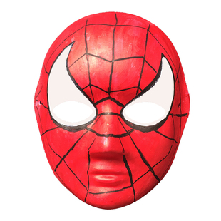 万圣节白色纸浆面具diy幼儿园儿童节手绘京剧狐狸脸谱手工绘画涂