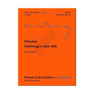 德彪西 木偶的步态舞 钢琴独奏 带指法 维也纳UE净版乐谱书 Claude Debussy Golliwoggs Cake Walk for piano UT51009