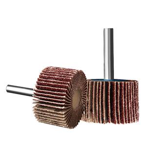 粤信百叶轮磨头砂纸棒抛光轮不锈钢拉丝金属除锈打磨工具砂布磨头