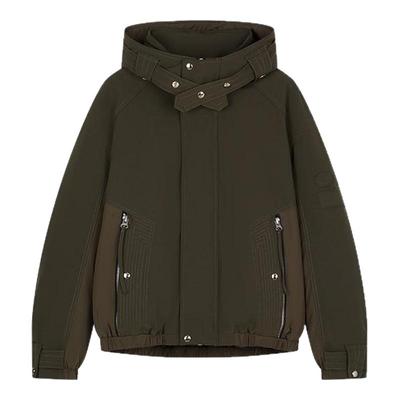 USHI悠时 时尚宽松潮酷廓版舒适设计感羽绒服立领连帽外套男装