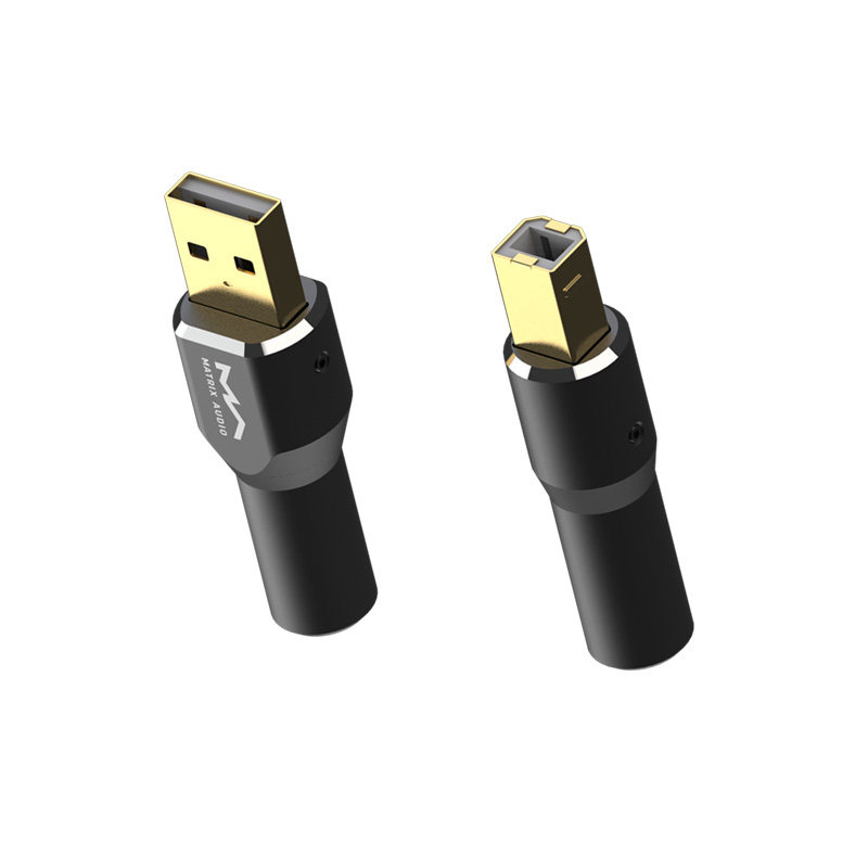 矩声 Matrix 发烧音频USB数据线 Hi-Fi USB线 A-B 特富龙镀银线