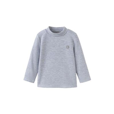 babylove宝宝保暖上衣秋冬蚕丝羊绒半高领打底衫儿童衣服头等舱