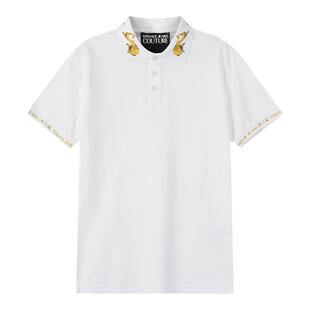 【甄品精选】VJC范思哲 男士棉质印花短袖POLO衫 76GAGT00 CJ01T