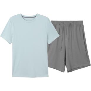 安莉芳旗下IVU专柜新品男士圆领套头短袖睡衣家居服套装ULY0228