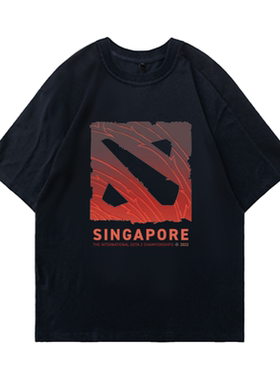 完美世界电竞DOTA2赛事主题T恤