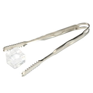 酒吧传奇 优质不锈钢冰夹 锯齿冰块夹 大号冰粒夹冰钳多用夹子