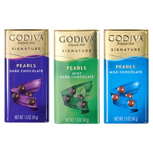 【顺丰速达】GODIVA歌帝梵牛奶薄荷黑巧克力豆儿童零食纯可可