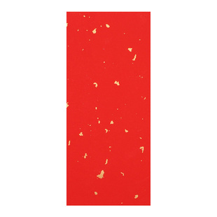 蜡染彩色宣纸一笔笺书法小楷毛笔作品专用半生半熟便签洒金鎏金diy手机壳书法条 古风空白手写信笺仿古大红色