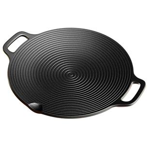 户外烤盘铸铁卡式炉烤肉盘烧烤盘烤肉锅韩式铁板烧电磁炉烤盘家用