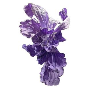 巨型纸艺花大型婚礼现场布置舞台背景装饰美塑手工褶皱纸花艺成品