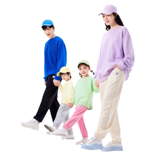 巴拉巴拉男童女童运动裤儿童一家三口亲子裤子2026春季新款童装潮