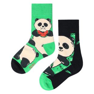 满3双享9折|男女款彩色卡通中筒袜儿童袜ab袜不对称袜子鸳鸯袜潮