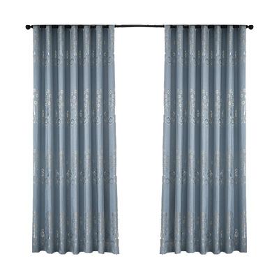 黄丝提花遮挡大隔断帘免打孔安装