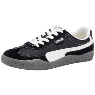 热风男鞋2025年秋季新款男士薄底运动休闲鞋百搭小白鞋板鞋子男款