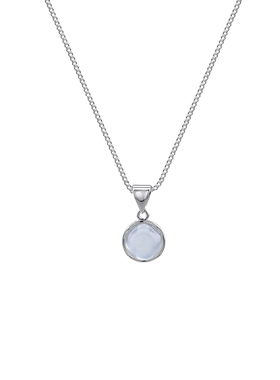 冰透圆圈猫眼石项链女款锁骨链