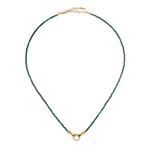 【明星同款】Missoma Harris Reed手拉手迷你孔雀石复古项链礼物