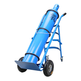 不锈钢氧气瓶手推车乙炔瓶推车加厚钢瓶气瓶防倾倒装置固定支架