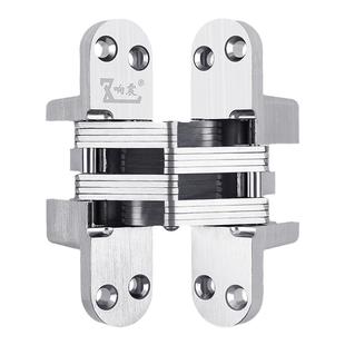 隐形铰链合页十字绞链门式暗门暗装暗藏外开暗合叶木门五金件隐藏