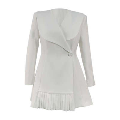 越南小众设计师显瘦长袖连衣裙