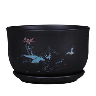 花盆陶瓷大号特价清仓大口径绿植创意个性大多肉紫砂釉室内阳台盆