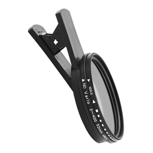 蓝醉熊67mm大口径ND可调减光镜高清直播摄影人像风景手机镜头ND2-400适用华为苹果安卓ND32墨镜52mm专业拍摄