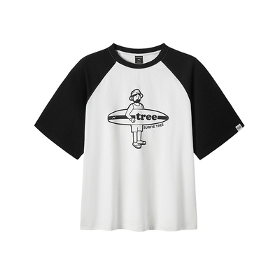 韦恩泽维尔短袖休闲大码撞色T恤