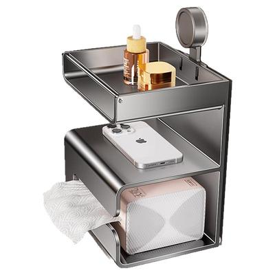 卫生间吸盘纸巾盒免打孔卷纸架