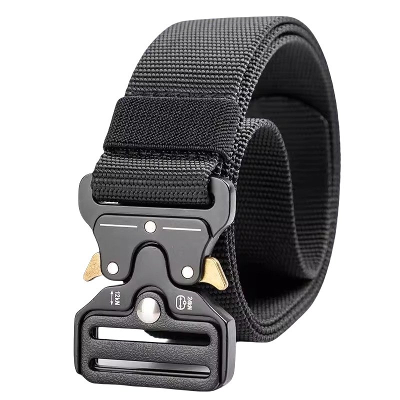 2026合金扣休闲裤带皮带战术内腰带户外尼龙自动插扣松紧迷彩耐用