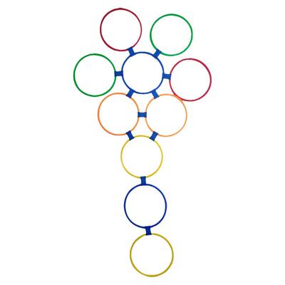 幼儿园教具儿童体能跳圈圈跳格子