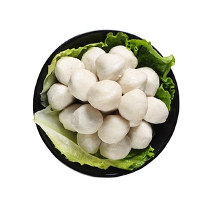 正宗客家墨鱼丸纯手工纯鱼丸广东特产无添加墨鱼饼墨鱼滑海鲜4袋