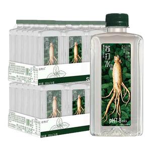 造物志薄荷人参苏打水300ml*48瓶弱碱无汽草本饮料饮用水非矿泉水