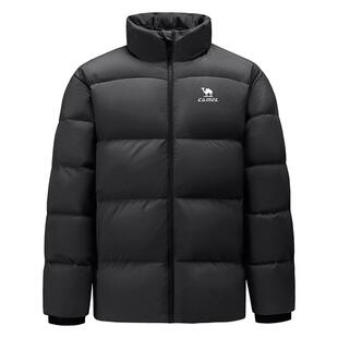 骆驼运动羽绒服中长款男女款冬季鸭绒加厚连帽北影羽绒外套