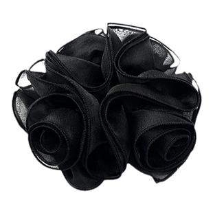 DAINEI岱妮花朵发圈(缎面款)立体玫瑰花大肠发圈女款气质发饰