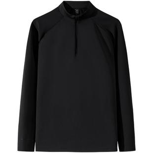 安踏冠军全天候系列加绒磨毛长袖T恤男士半拉链立领上衣152540414