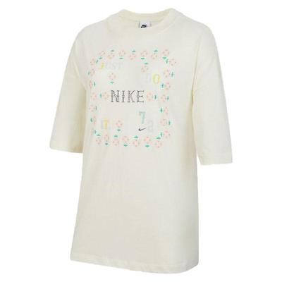 NIKE耐克女大童G NSW TEE SS OS GCEL针织运动短袖T恤II0469-047