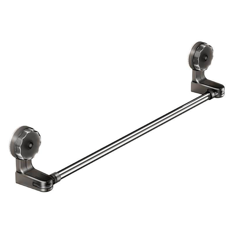 吸盘毛巾架卫生间免打孔浴室伸缩毛巾杆置物架洗手间浴巾收纳挂架