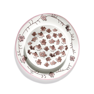 比利时Serax Marni餐具设计师款午夜花骨瓷碗盘套装家用西餐盘子