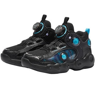 异形安踏儿童男小童篮球鞋2026春款新款舒适防滑耐磨儿童旋钮童鞋