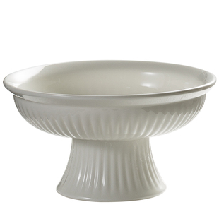 日式高脚水果盘茶点盘酒店专用盘子甜品台摆件高级感凉菜盘办公室