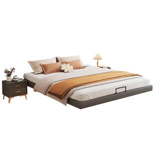 铁艺床悬浮床简约现代加厚加固双人床1.8米床架1.5m榻榻米单人床