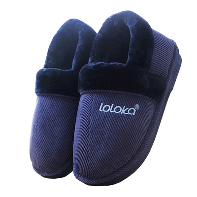 路路佳包跟防滑高帮特大号棉拖鞋