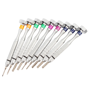 眼镜螺丝刀十字一字套筒9种规格可选 3T大花柄螺丝刀眼镜修理工具