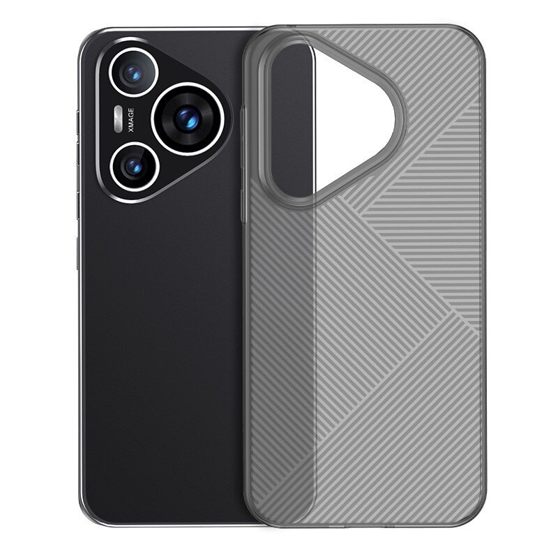 几何纹理磨砂手机壳适用华为Pura80pro+新款全包保护套轻薄70ultra防滑简约pc高端硬壳半透明波纹光栅防摔